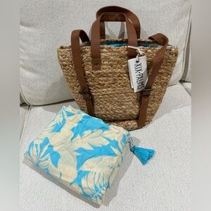 XIX Palms Woven Insulated Backpack NWT